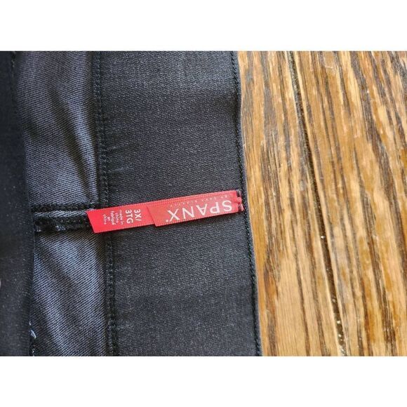 NWT Spanx Vintage black distressed denim jeggings sz 3xl - Picture 2 of 3